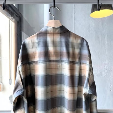 AURALEE　SUPER LIGHT WOOL CHECK SHIRT