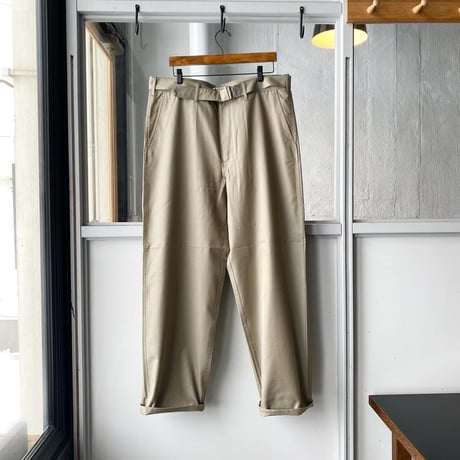 AURALEE　WASHED FINX SILK CHAMBRAY BELTED PANTS