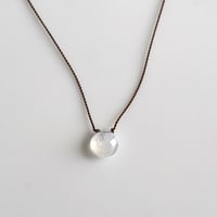 Margaret Solow 　Small Faceted Stone Necklace   Rainbow Moonstone