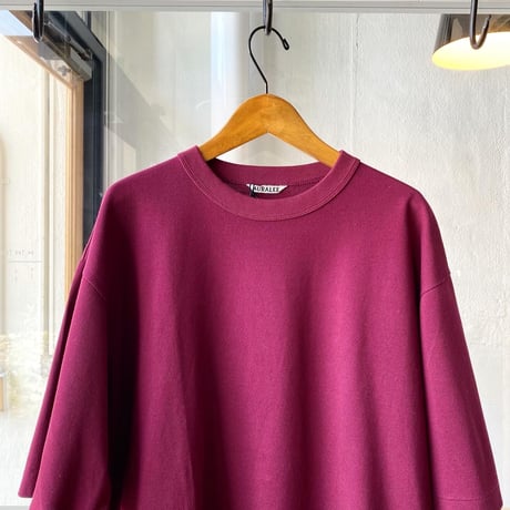 AURALEE 　SUPER FINE COTTON SALT SHRINK PIQUE BIG TEE