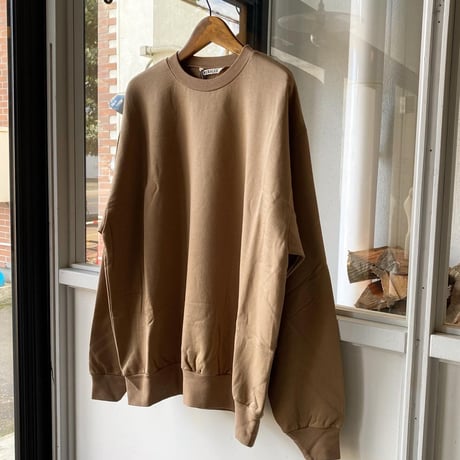 AURALEE  　ELASTIC HIGH GAUGE SWEAT P/O