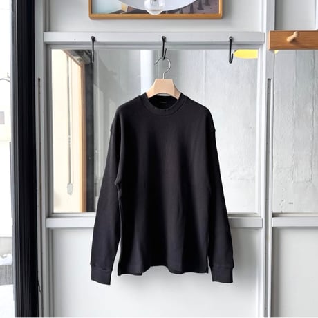 COMOLI　コットンワッフル 長袖Tシャツ