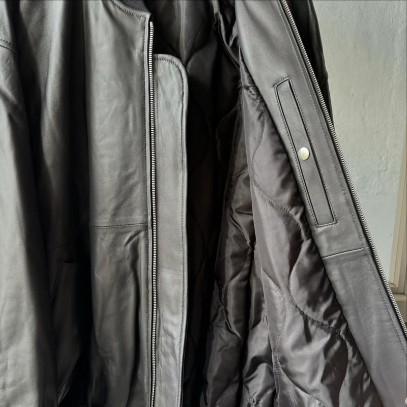 ssstein LEATHER FLIGHT JACKET | Less Higashi