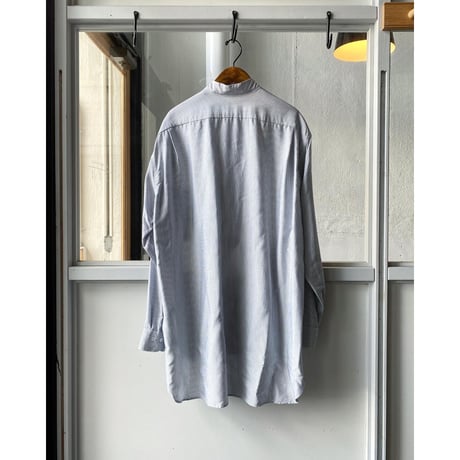 COMOLI   シルクストライプ  プルオーバーシャツ