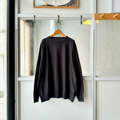 COMOLI　コットン クルーネックニット