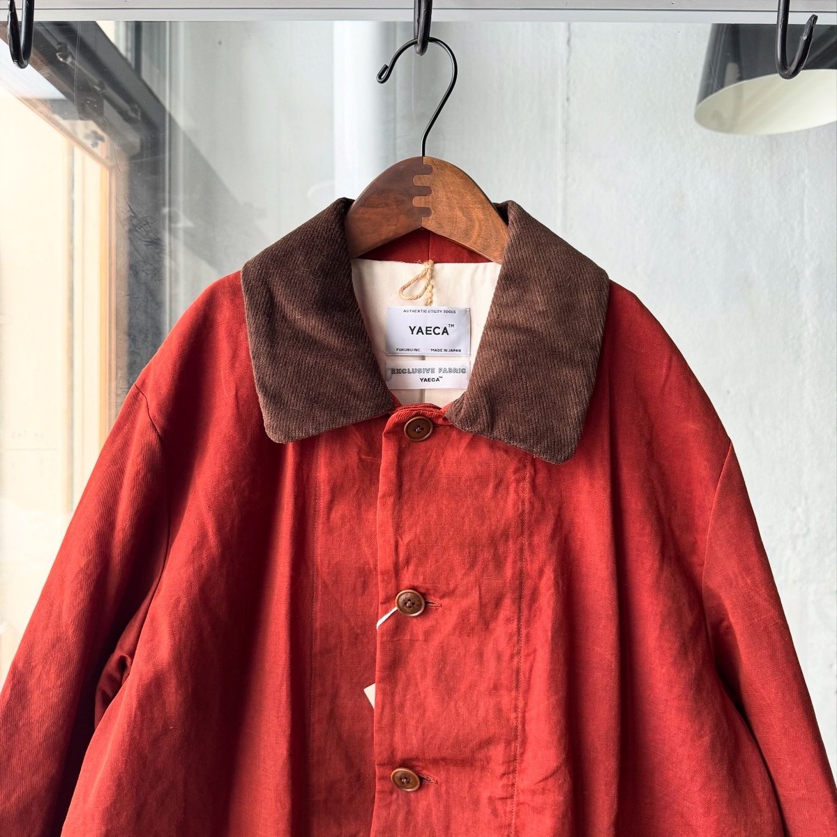 ヤエカ　YAECA カバーオールジャケット　オイルド YAECA (ヤエカ) COVER ALL JACkETS LONG OILD / カバーオール