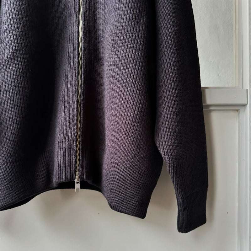 ssstein OVERSIZED DRIVERS KNIT ZIP JACKET | L