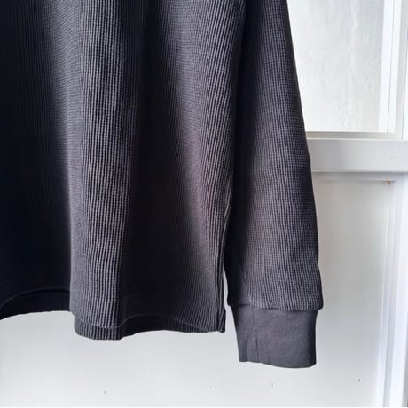 COMOLI　コットンワッフル 長袖Tシャツ