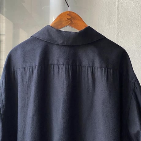 COMOLI  シルクネル  スキッパーシャツ