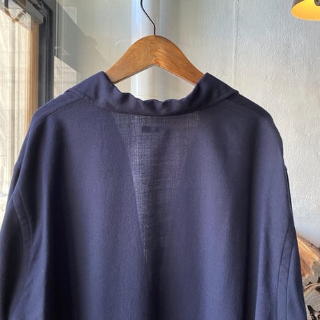COMOLI   ウールビエラ スキッパーシャツ