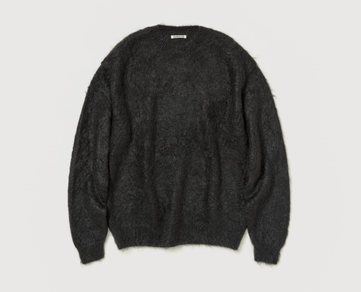 AURALEE BRUSHED SUPER KID MOHAIR KNIT P/O | Les