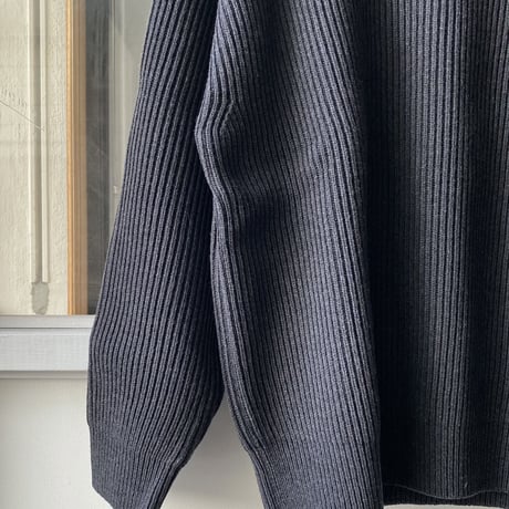 AURALEE  SUPER FINE WOOL RIB KNIT BIG P/O A20AD06RK (womens)