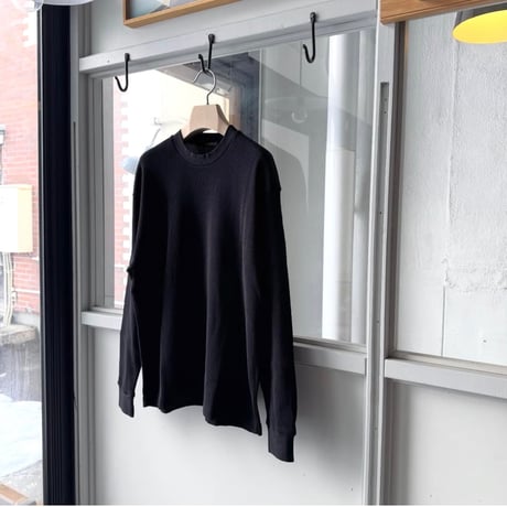 COMOLI　コットンワッフル 長袖Tシャツ