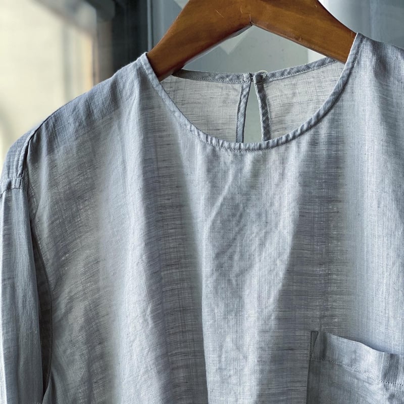 【美品】ゴーシュ　100/1リネンコットン・ダイ　シャツコート 美品】ゴーシュ 100/1リネンコットン・ダイ シャツコート - メルカリ