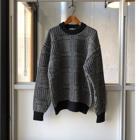 AURALEE  HARD TWIST MERINO JACQUARD KNIT P/O (Mens)