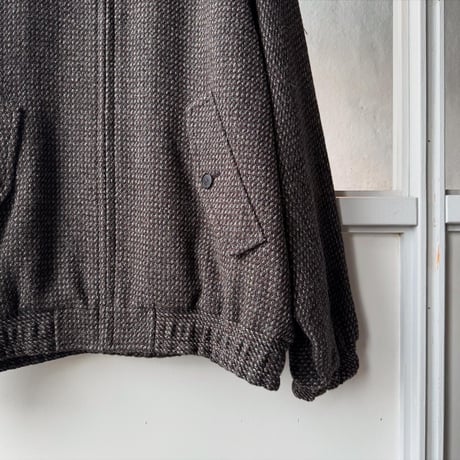 AURALEE　ALPACA WOOL SILK TWEED ZIP BLOUSON