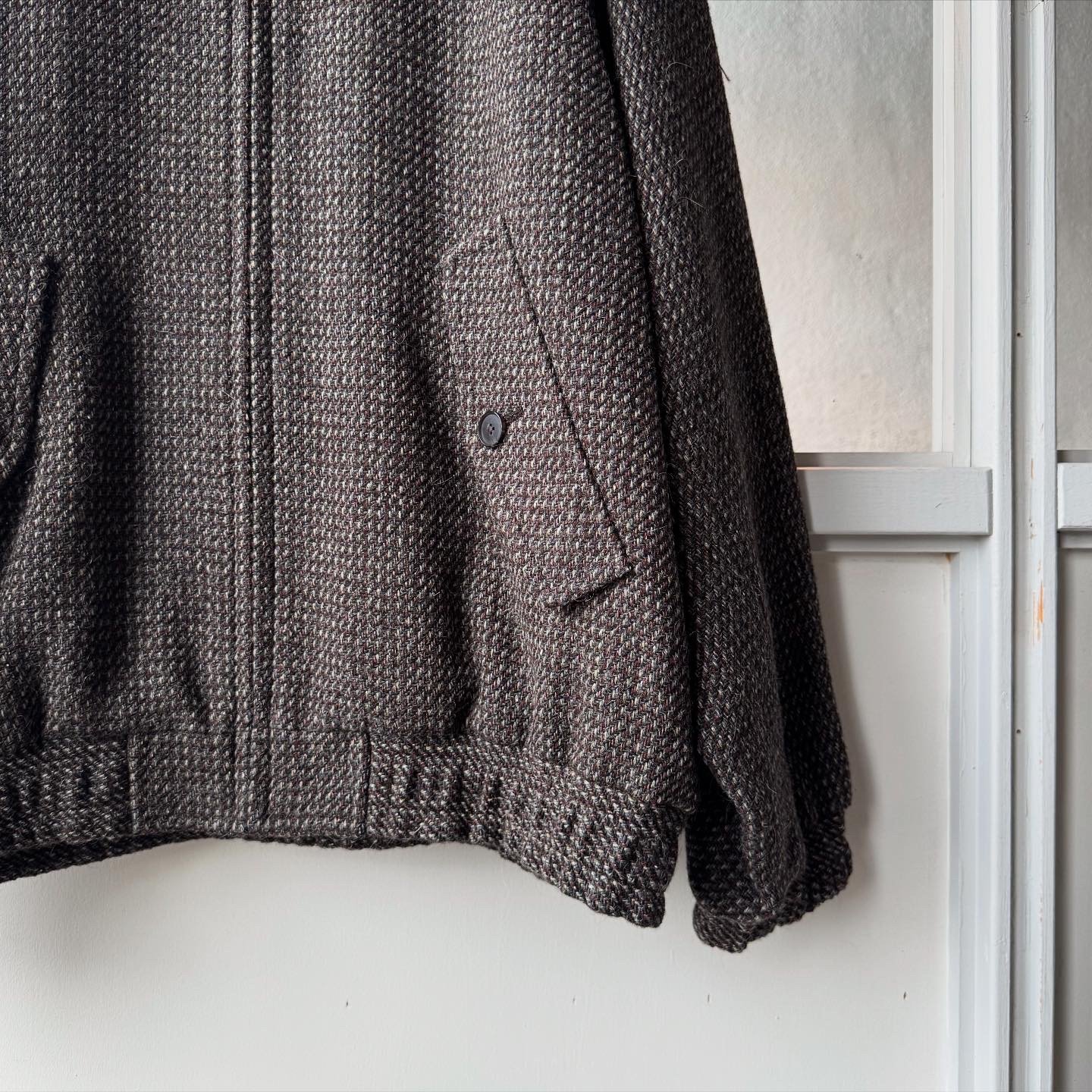 AURALEE ALPACA WOOL SILK TWEED ZIP BLOUSON | Less