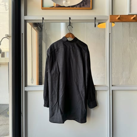 COMOLI　ウールシルク プルオーバーシャツ