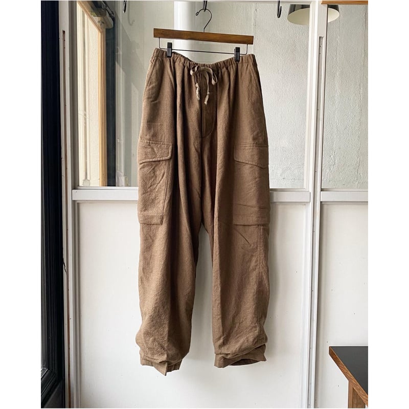 COMOLI KHAKI縮絨ウール 6Pパンツ | Less Higashikawa COMOLI KHAKI縮絨ウール 6Pパンツ | Less Higashikawa