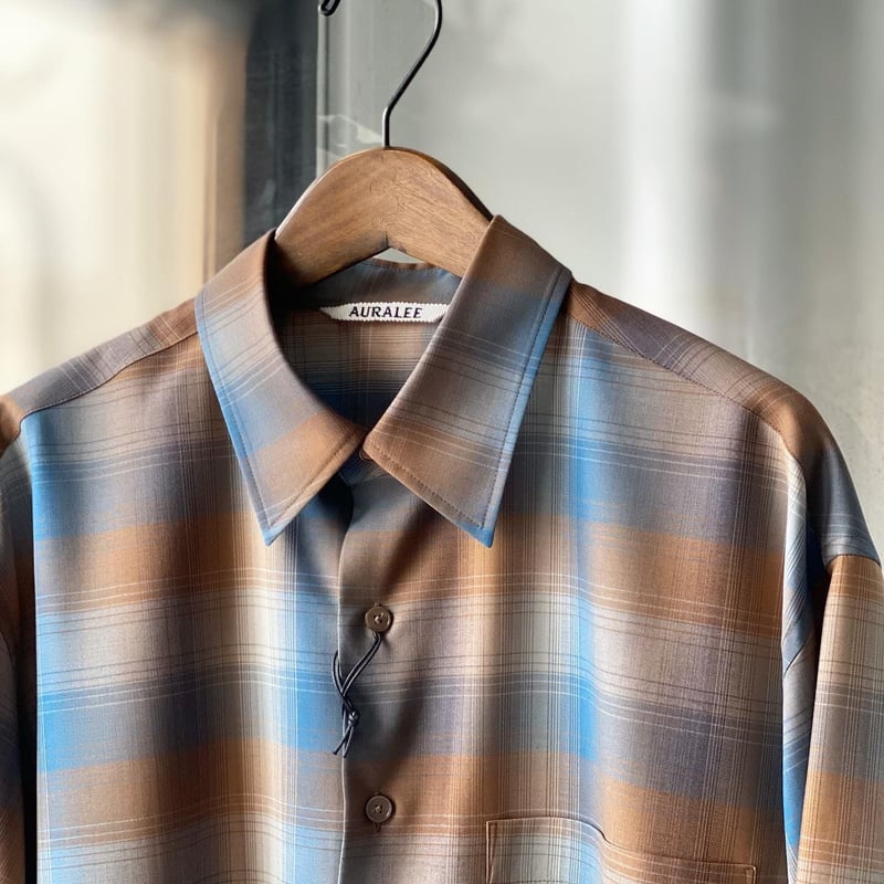 23ss SUPER LIGHT WOOL CHECK SHIRT 23ss SUPER LIGHT WOOL CHECK SHIRT