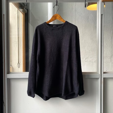 COMOLI シルクフリース 長袖クルー