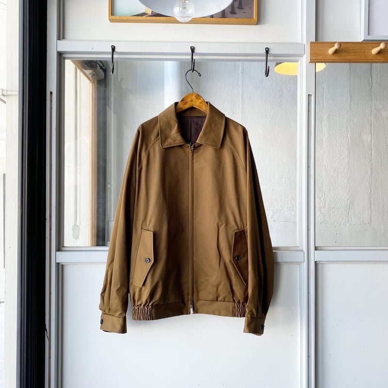 stein COTTON TWILL HARRINGTON ZIP JACKET -