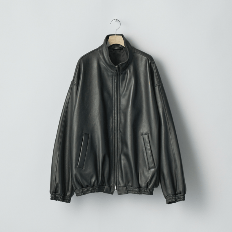 ssstein SHEEP LEATHER STAND COLLAR JACKET | L