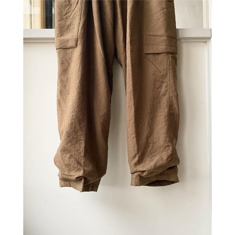 COMOLI 　KHAKI縮絨ウール 6Pパンツ