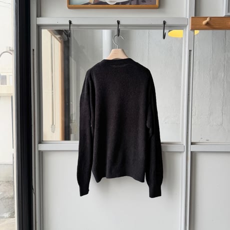 COMOLI　コットンシャギー クルーネックニット