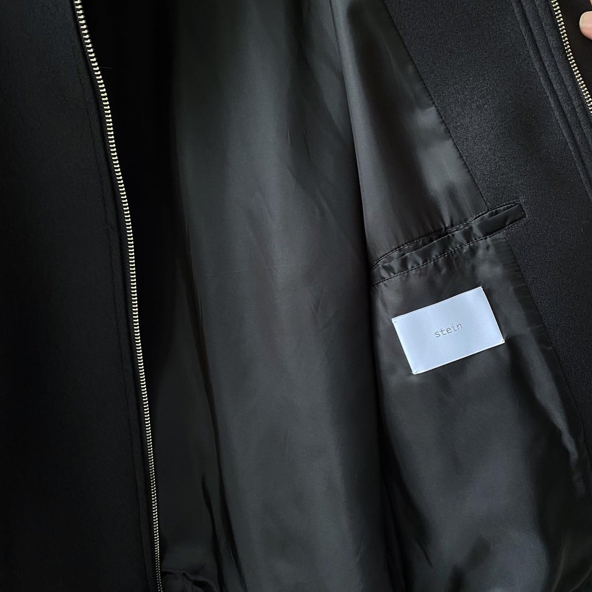 stein OVERSIZED MELTON HARRINGTON ZIP JACKET stein OVERSIZED MELTON HARRINGTON ZIP JACKET