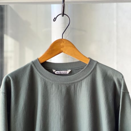 AURALEE SUPER HIGH GAUGE SWEAT BIG P/O (Mens)  A20SP01NU