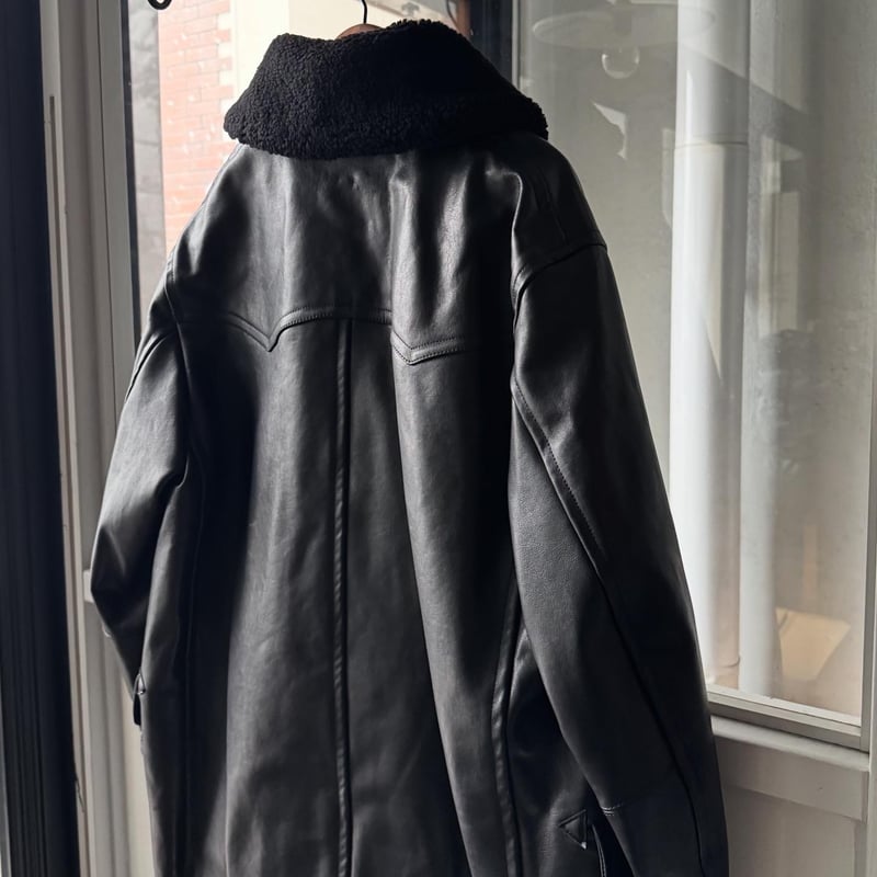 COMOLI ラムレザー カナディアンコート | Less Higashikawa