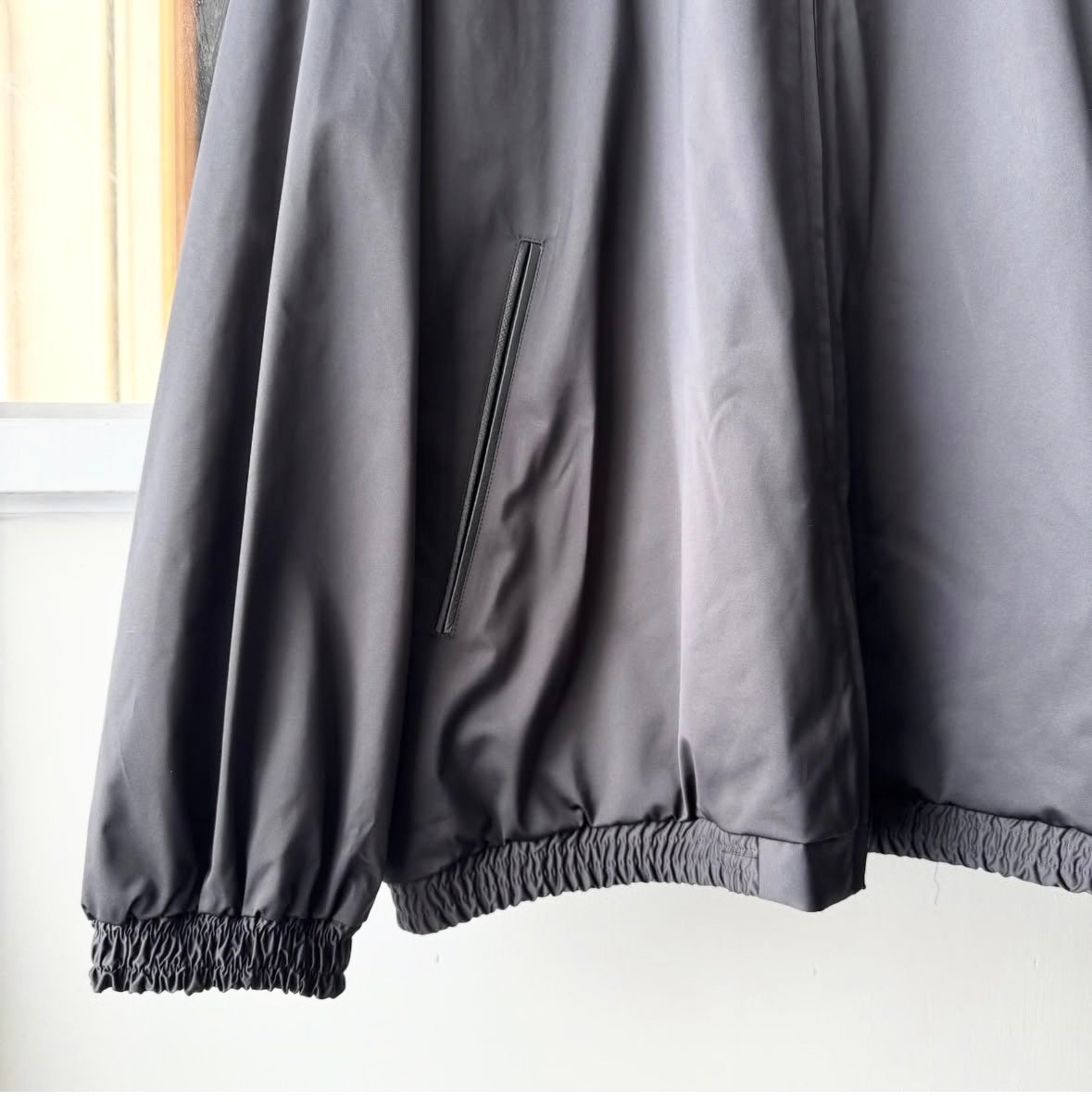 ssstein SILK-BACK STAND COLLAR ZIP JACKET | L