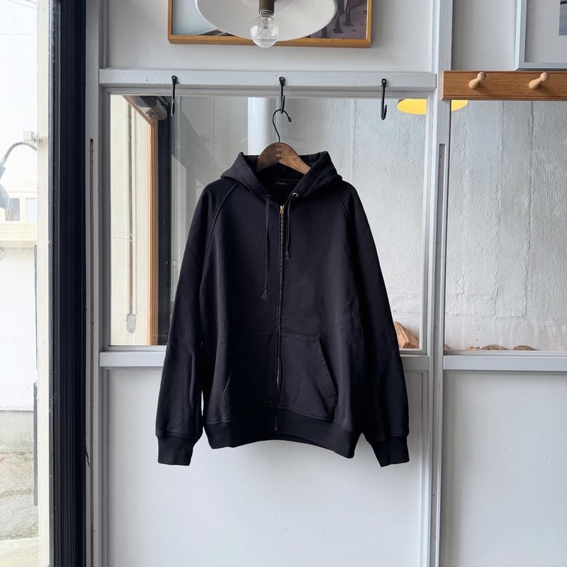 comoli 25aw コットン裏毛 パーカ COMOLI (コモリ) コットン裏毛 ジップパーカ