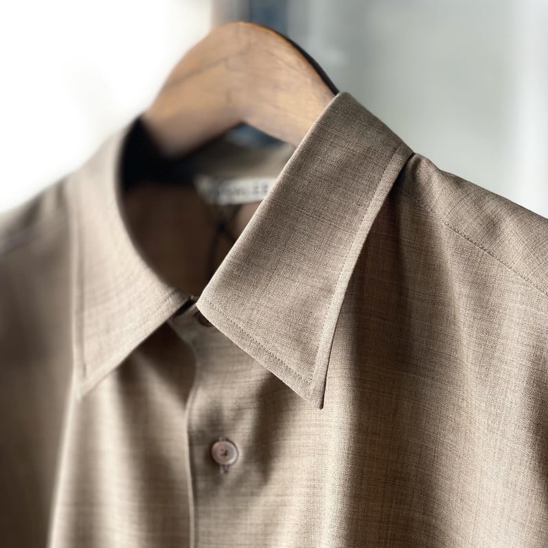 AURALEE SUPER FINE TROPICAL WOOL SHIRT | Less AURALEE SUPER FINE TROPICAL WOOL SHIRT | Less