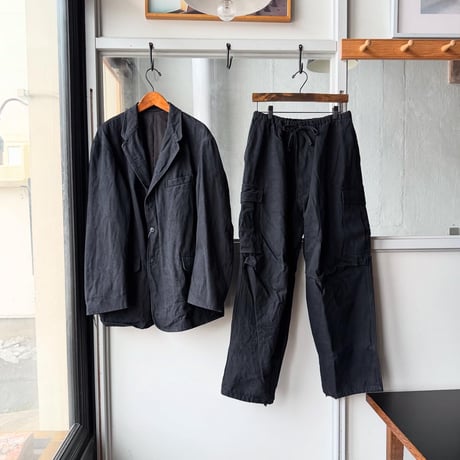 COMOLI　ブラックドリル  6Pパンツ