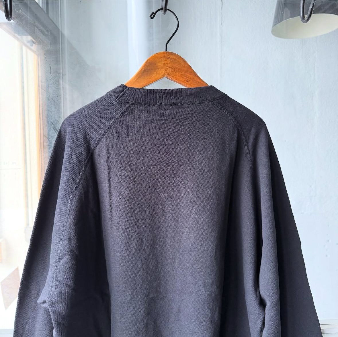 COMOLI 25SS LWコットン裏毛 クルーネック 4 B01-05013 COMOLI コモリ LWコットン裏毛クルーネック (B01-05013)