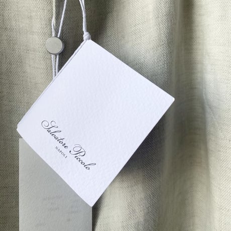 COMOLI   リネンヘリンボーン スタンドカラージャケット