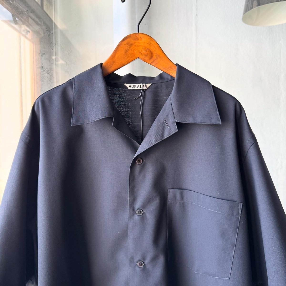 AURALEE オーラリー　WOOL SILK TROPICAL SHIRTS AURALEE(オーラリー)Wool Silk Tropical Shirts Jacket/Charcoal