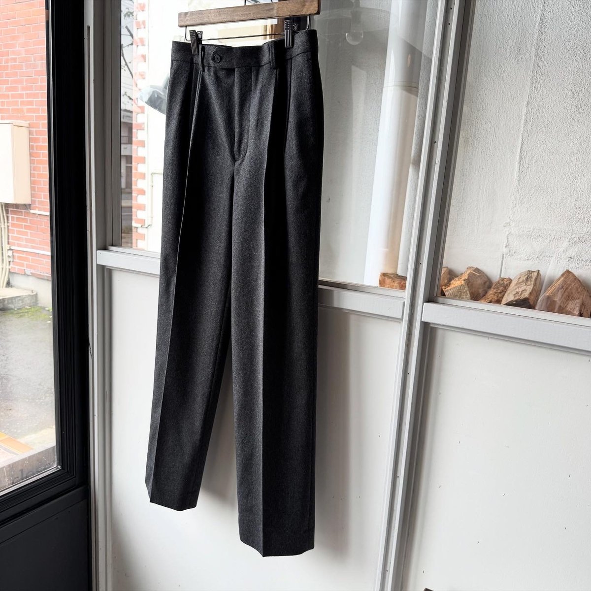 【新品】オーラリー　カシミヤモールスキンツータックスラックス CASHMERE MOLESKIN TWO-TUCK SLACKS – COVERCHORD