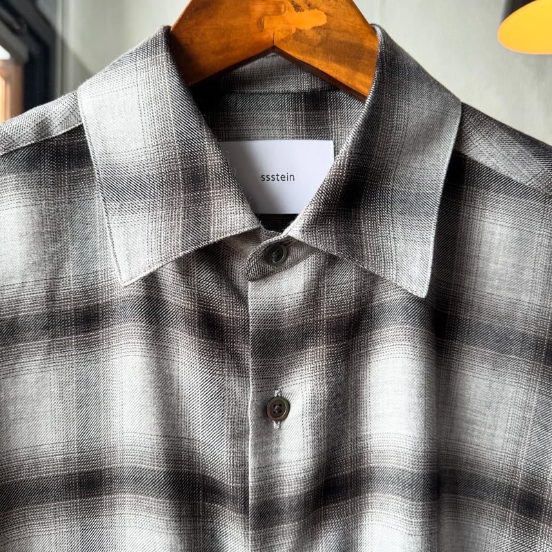 ssstein RAYON/LYOCELL CHECK OVERSIZED DOWN PA