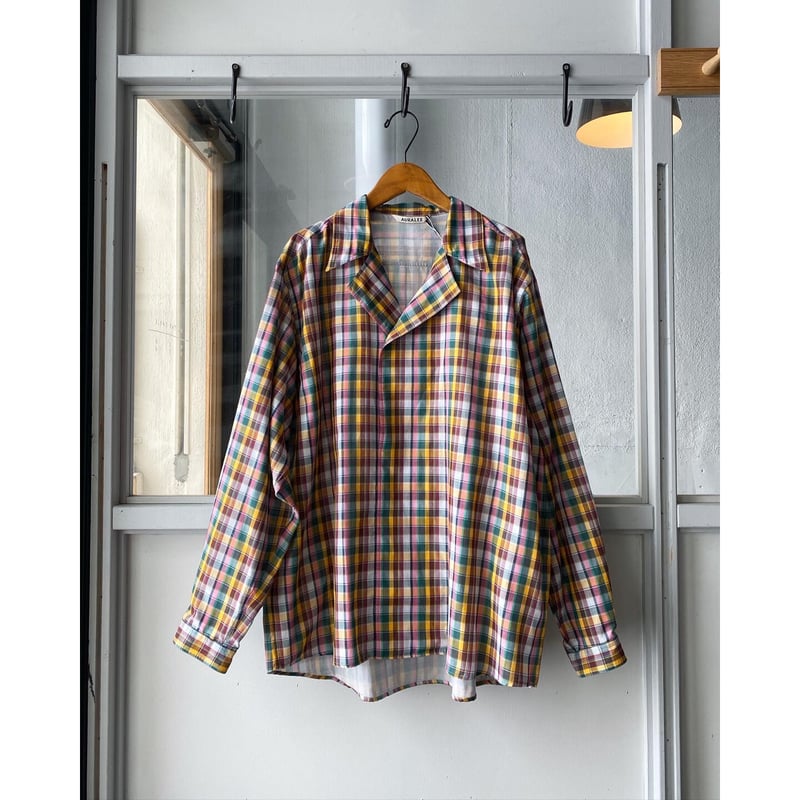 AURALEE GIZA LIGHT WEIGHT DOUBLE-CLOTH P/O SHI