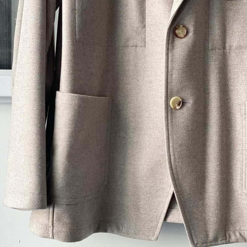 AURALEE WOOL FULLING FLANNEL JACKET A20AJ01CF