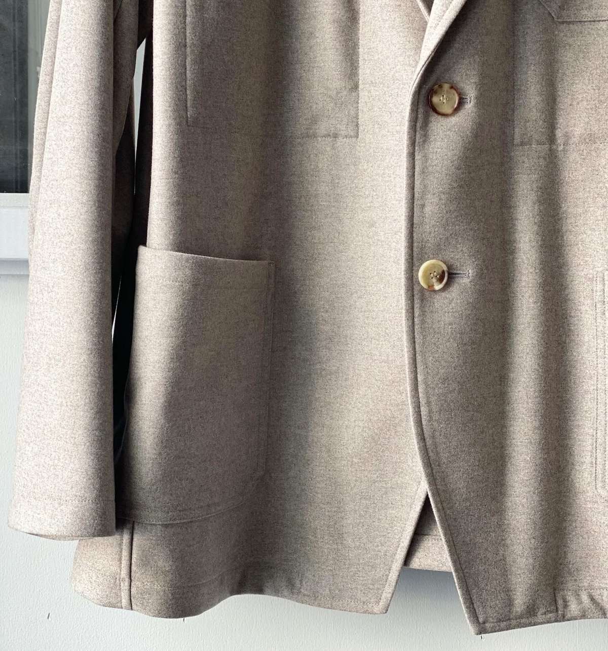 AURALEE WOOL FULLING FLANNEL JACKET A20AJ01CF AURALEE WOOL FULLING FLANNEL JACKET A20AJ01CF