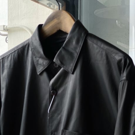 COMOLI   レザー コモリシャツ