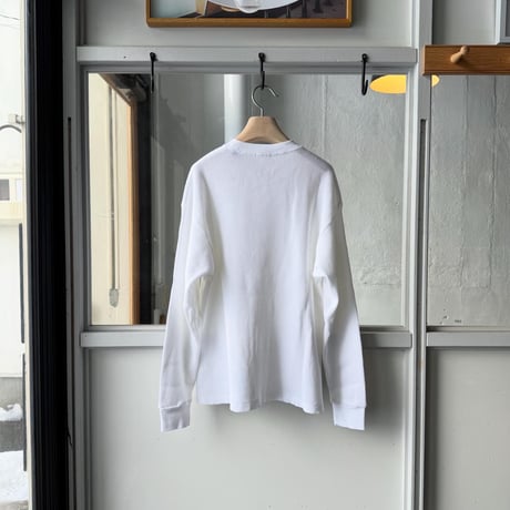 COMOLI　コットンワッフル 長袖Tシャツ