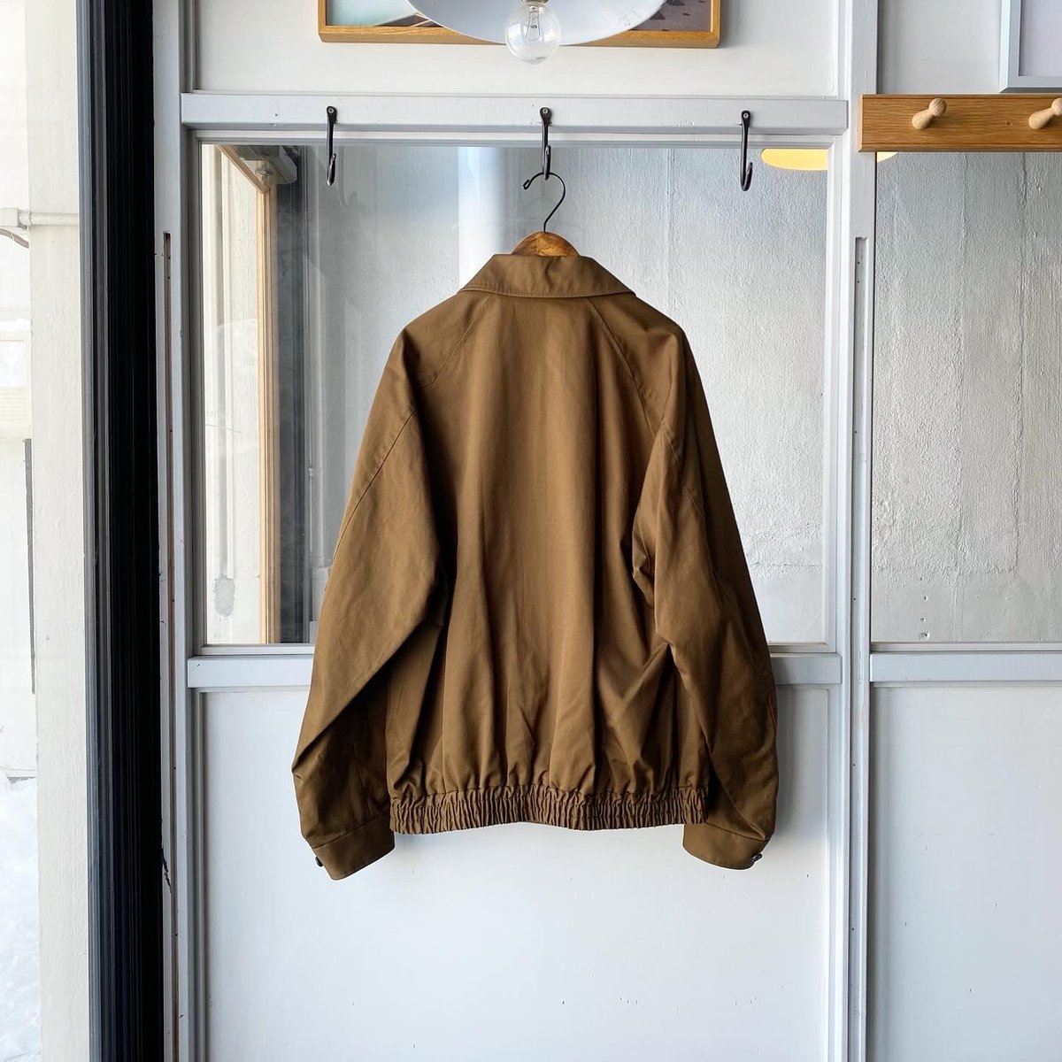 stein COTTON TWILL HARRINGTON ZIP JACKET -