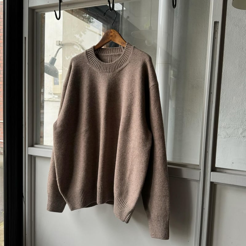 ssstein EXTRA FINE WOOL WARM KNIT CREW NECK L