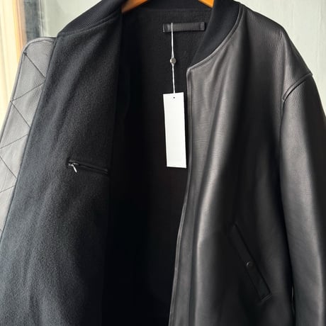 COMOLI　カーフスキン ジップブルゾン