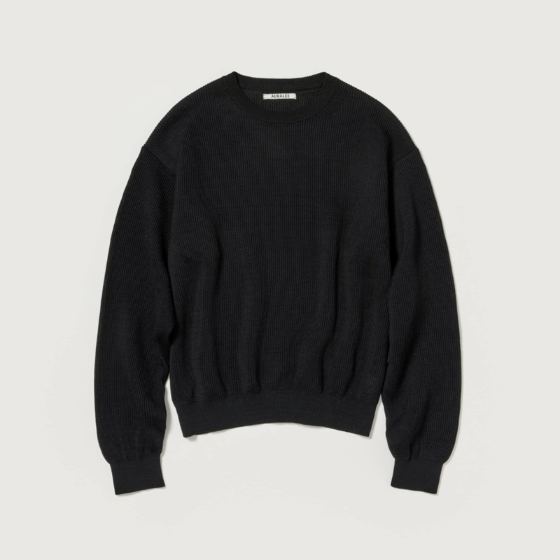 AURALEE FLAT YARN RIB KNIT P/O | Less Higashikawa